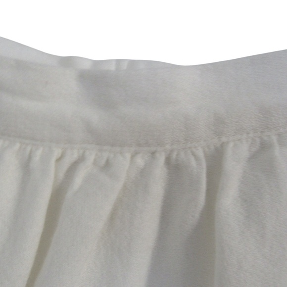 IRO Jeans Altea Faux Wrap Mini Skirt Size 36 Small White Ruffled Classic Flirty - Picture 3 of 8